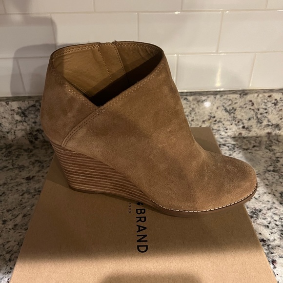 Lucky Brand Suede Wedge Booties - Picture 4 of 10
